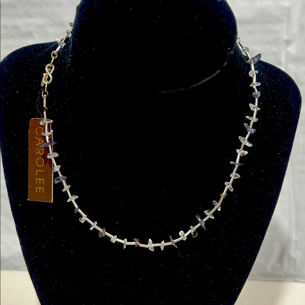 Carolee Black and Silver Necklace